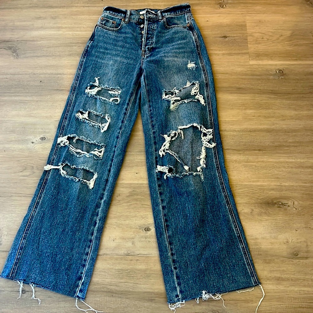 Pac sun blue baggy jeans size 25
